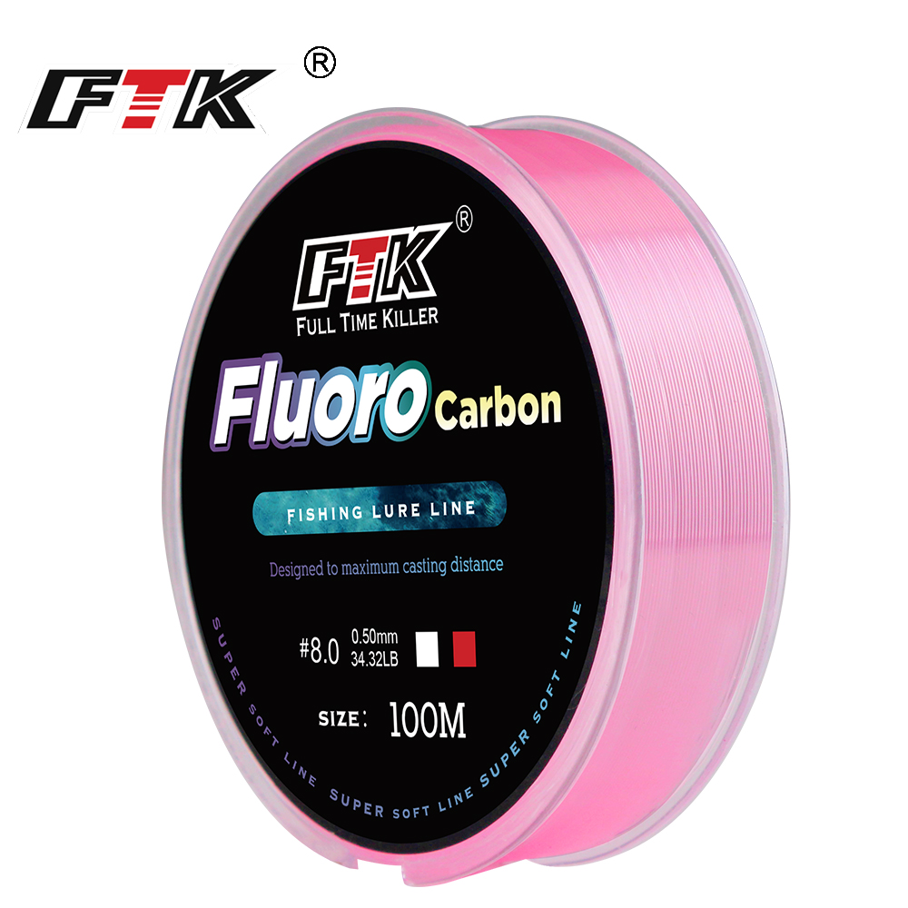 Ice Fishing Line - FTK 100m 4.13-34.32LB Fluorocarbon Fishing Lure