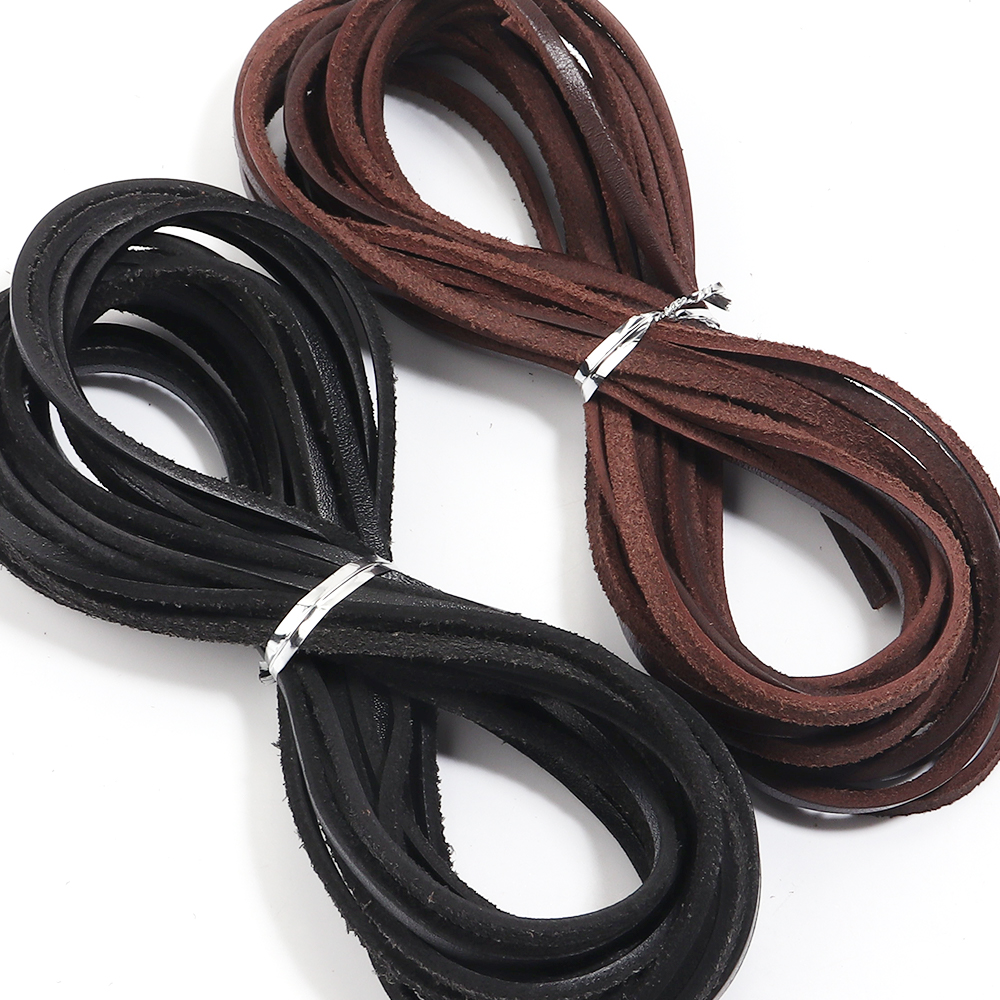 5yards 3mm Genuine Cow Leather - Braided Line ulasan dan harga