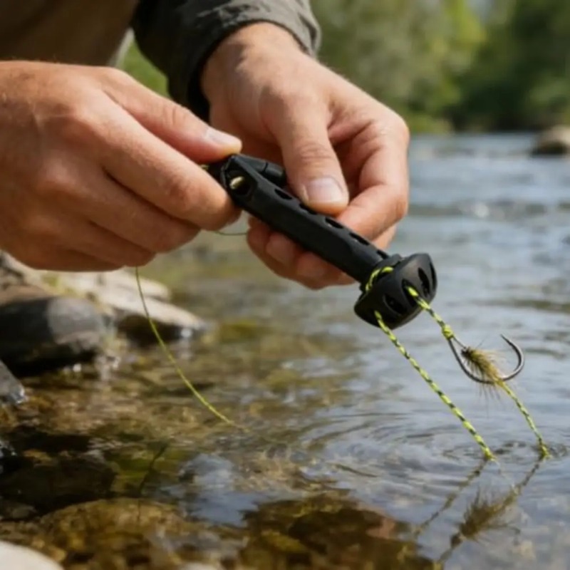 Magnetic Knot Tying Tool Flyin - Fishing Line Winder ulasan dan harga
