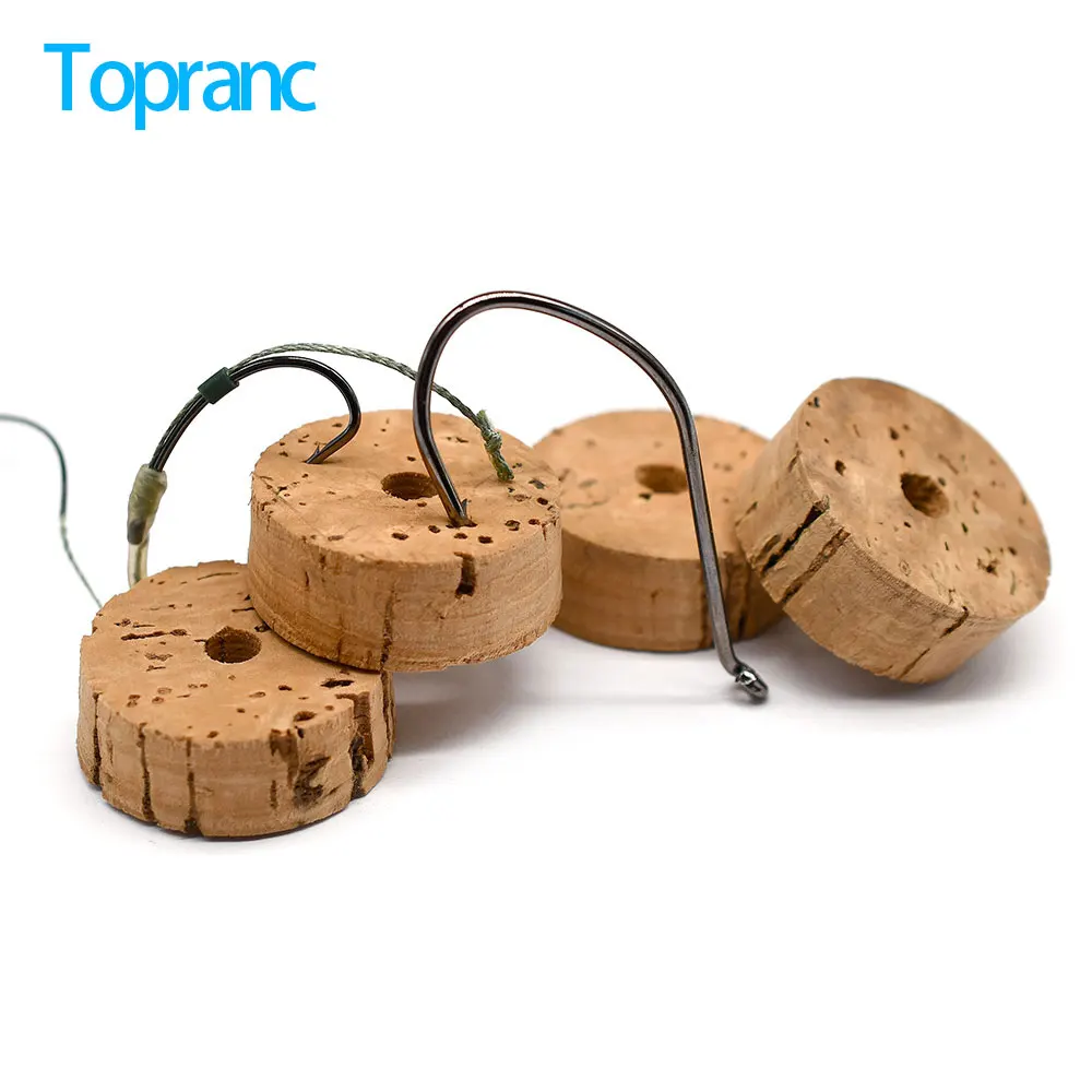 Topranc Natural Cork  End Cap  - Fishing Line Spooler ulasan dan harga