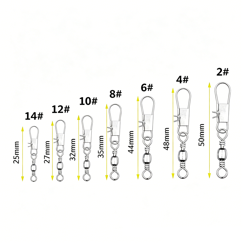 50Pc/box Stainless Steel Swive - Fishing Line Box ulasan dan harga
