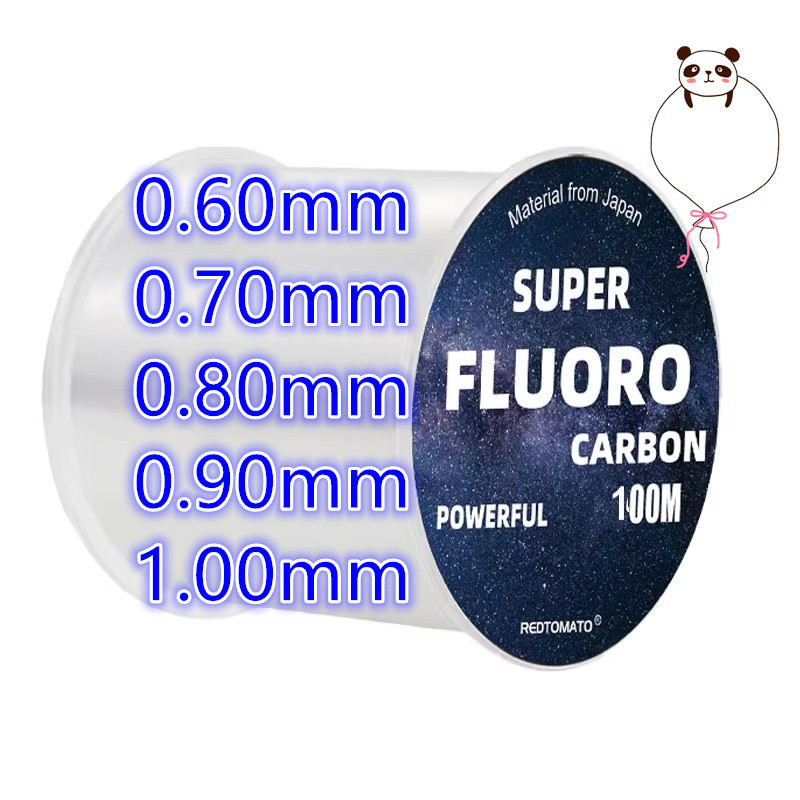 100M Big Size Fluorocarbon Fis - Ice Fishing Line ulasan dan harga