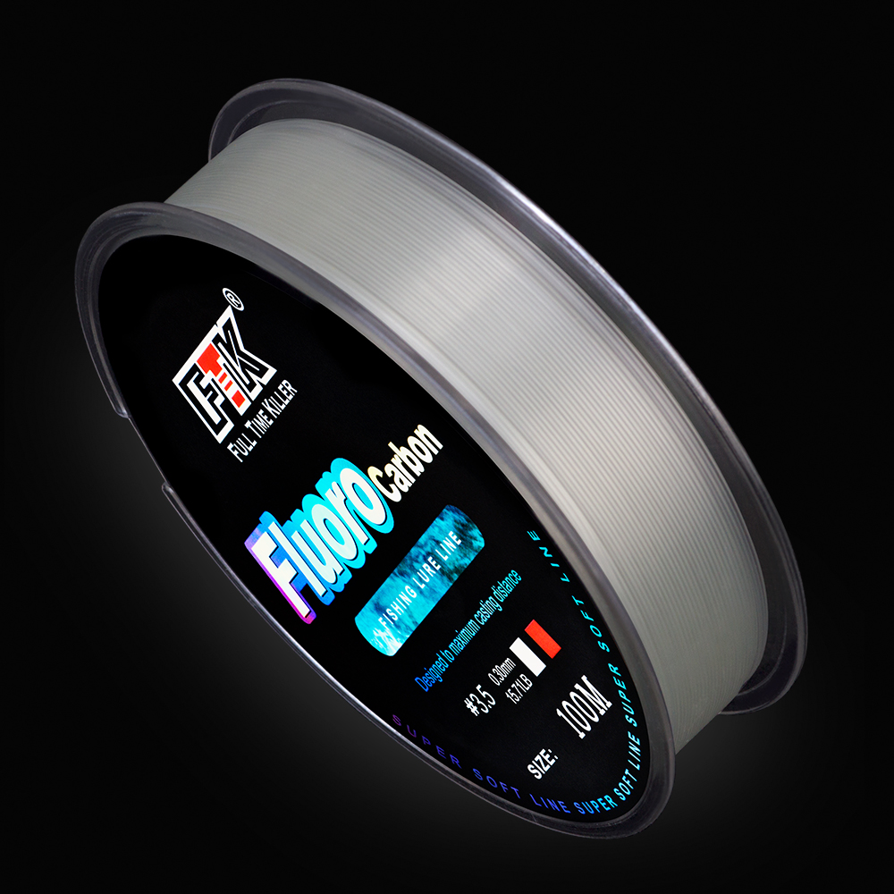 FTK 100m 4.13-34.32LB Fluoroca - Ice Fishing Line ulasan dan harga