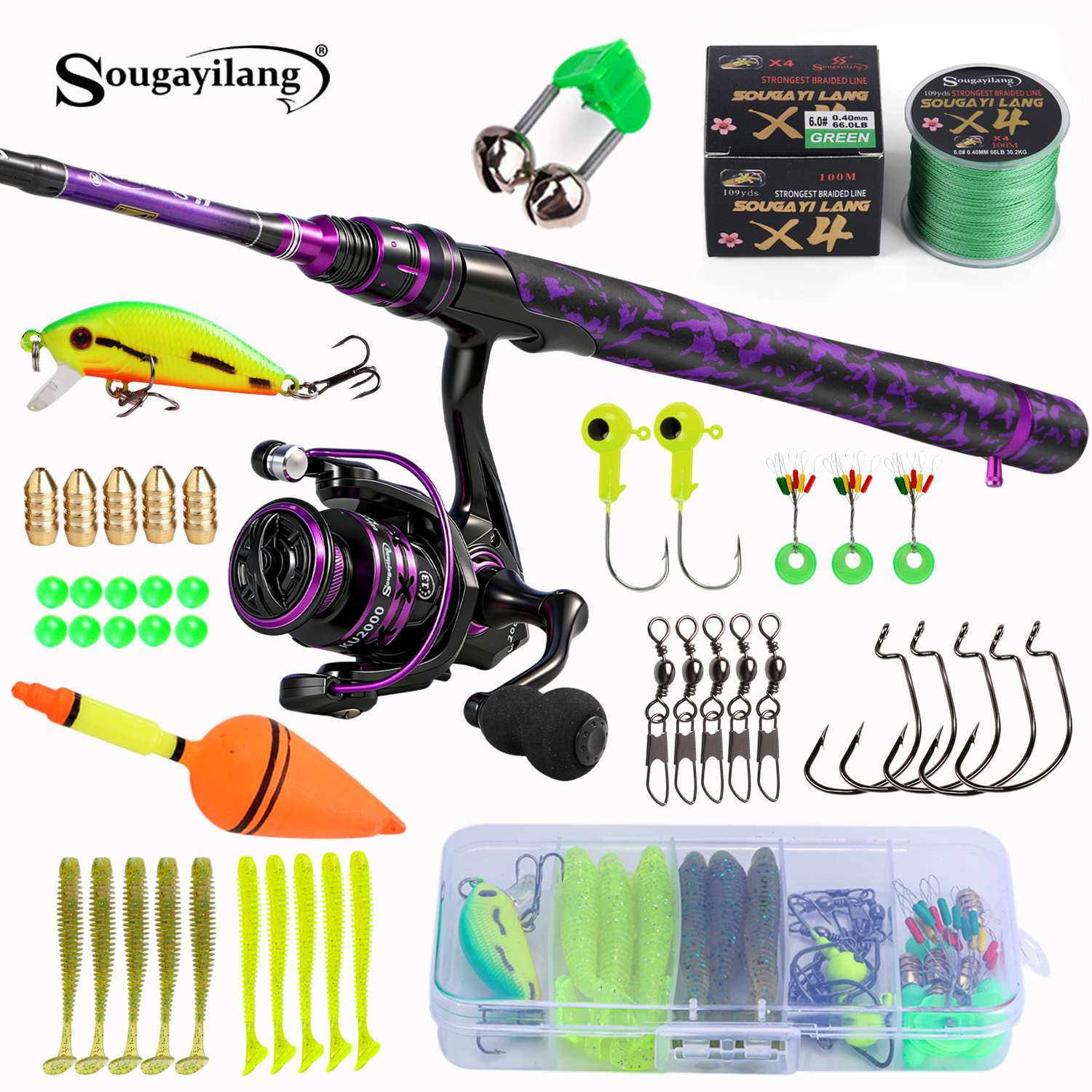 Sougayilang Spinning Fishing R - Freshwater Line ulasan dan harga