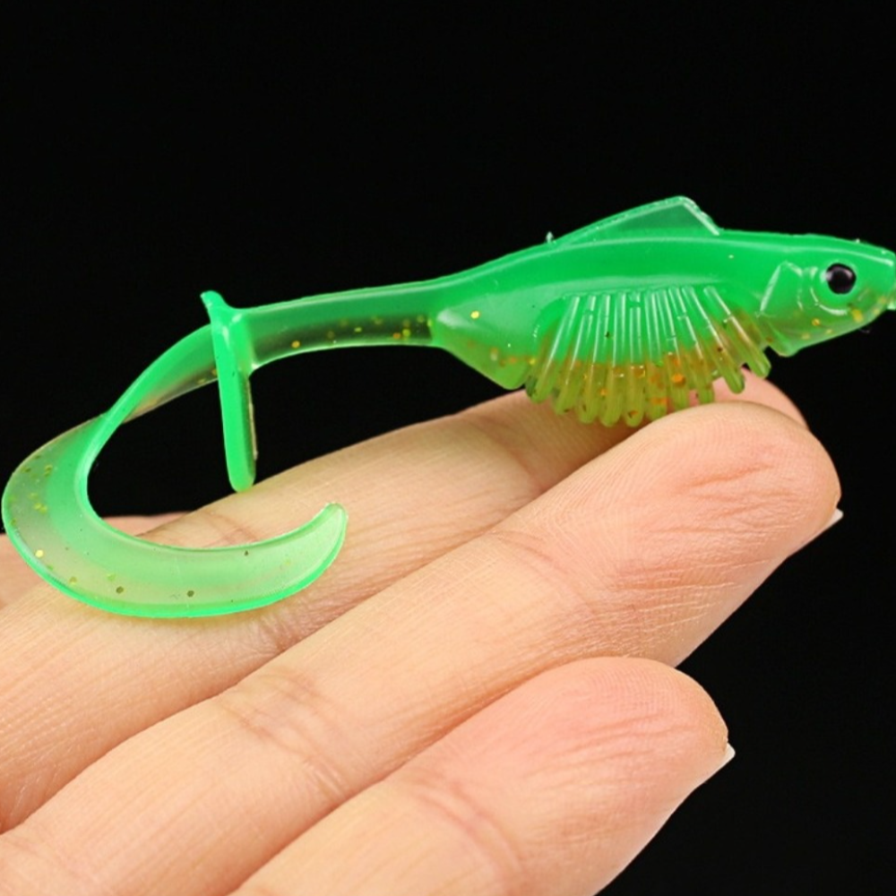 10PCS PVC Fishing Soft Lures 6 - Ice Fishing Line ulasan dan harga