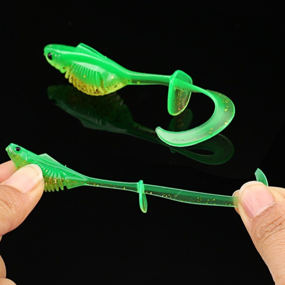 10PCS PVC Fishing Soft Lures 6 - Ice Fishing Line ulasan dan harga
