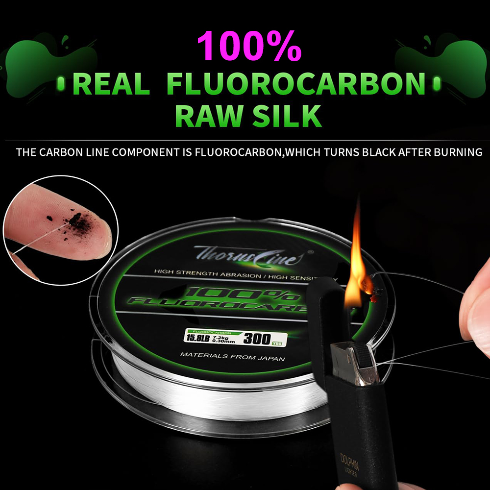 ThornsLine 100% Fluorocarbon F - Copolymer Line ulasan dan harga