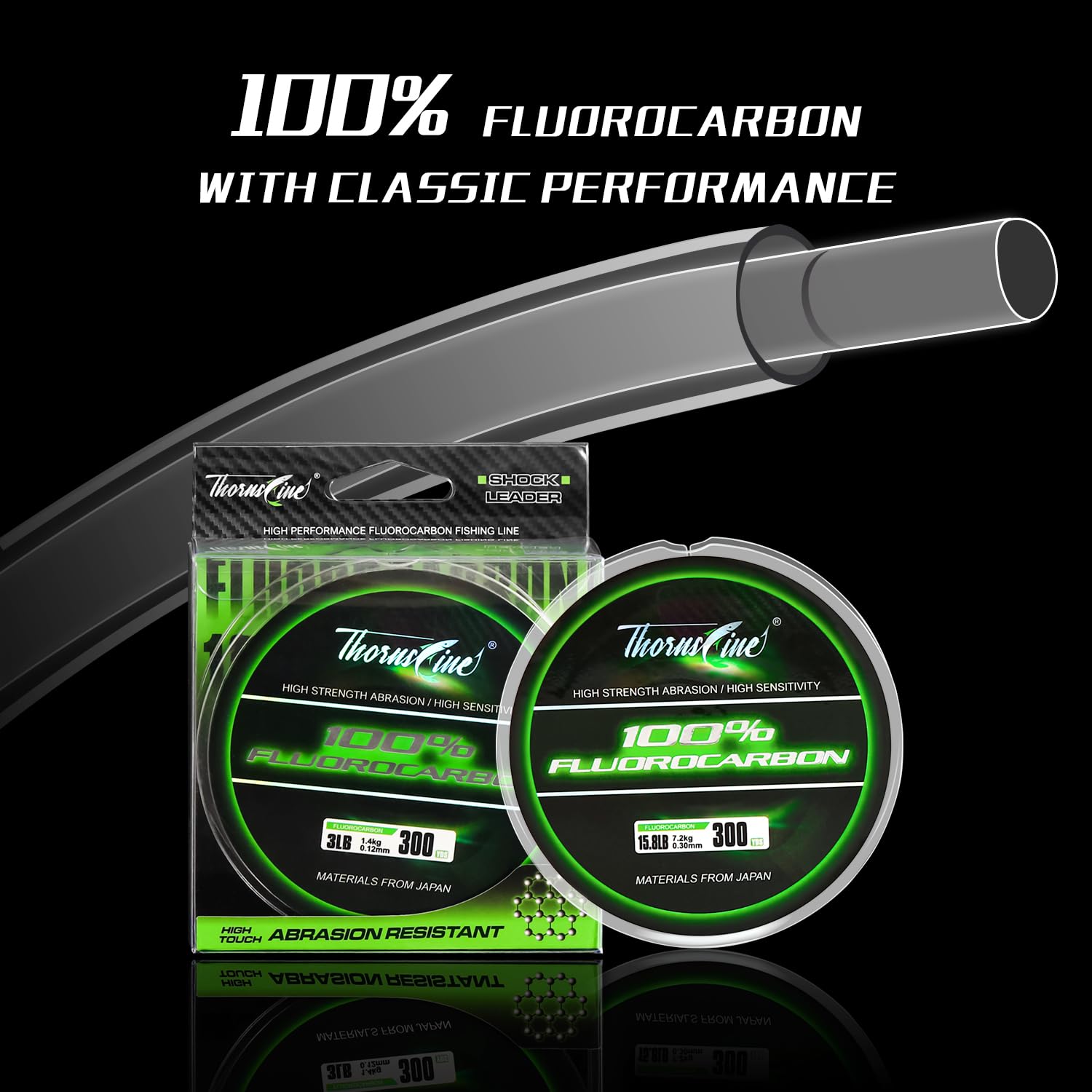 ThornsLine 100% Fluorocarbon F - Copolymer Line ulasan dan harga