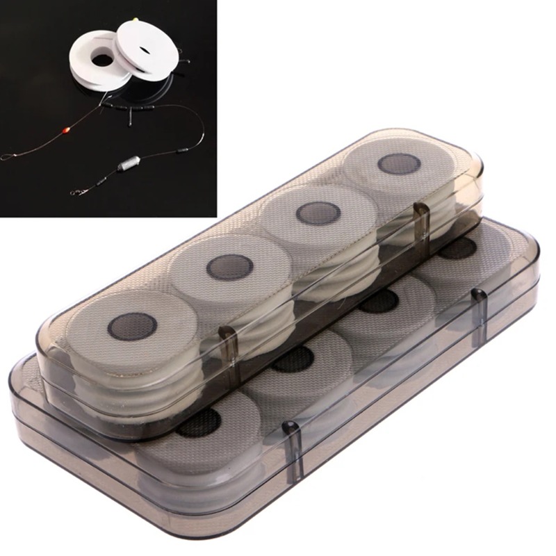 8/16Pcs Translucent Fishing Ta - Fishing Line Box ulasan dan harga