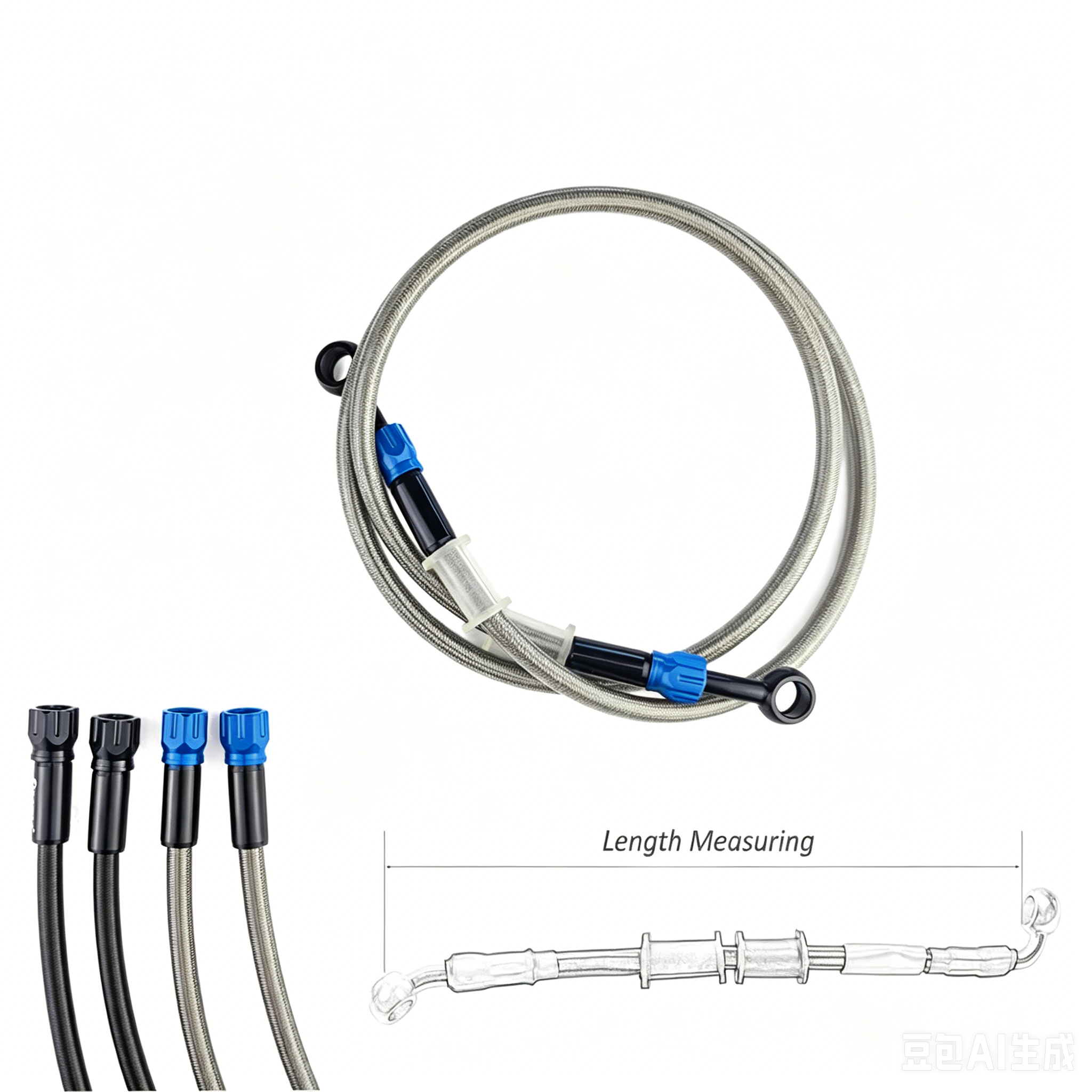 Motorcycle Brake Hose AN3 Brai - Braided Line ulasan dan harga