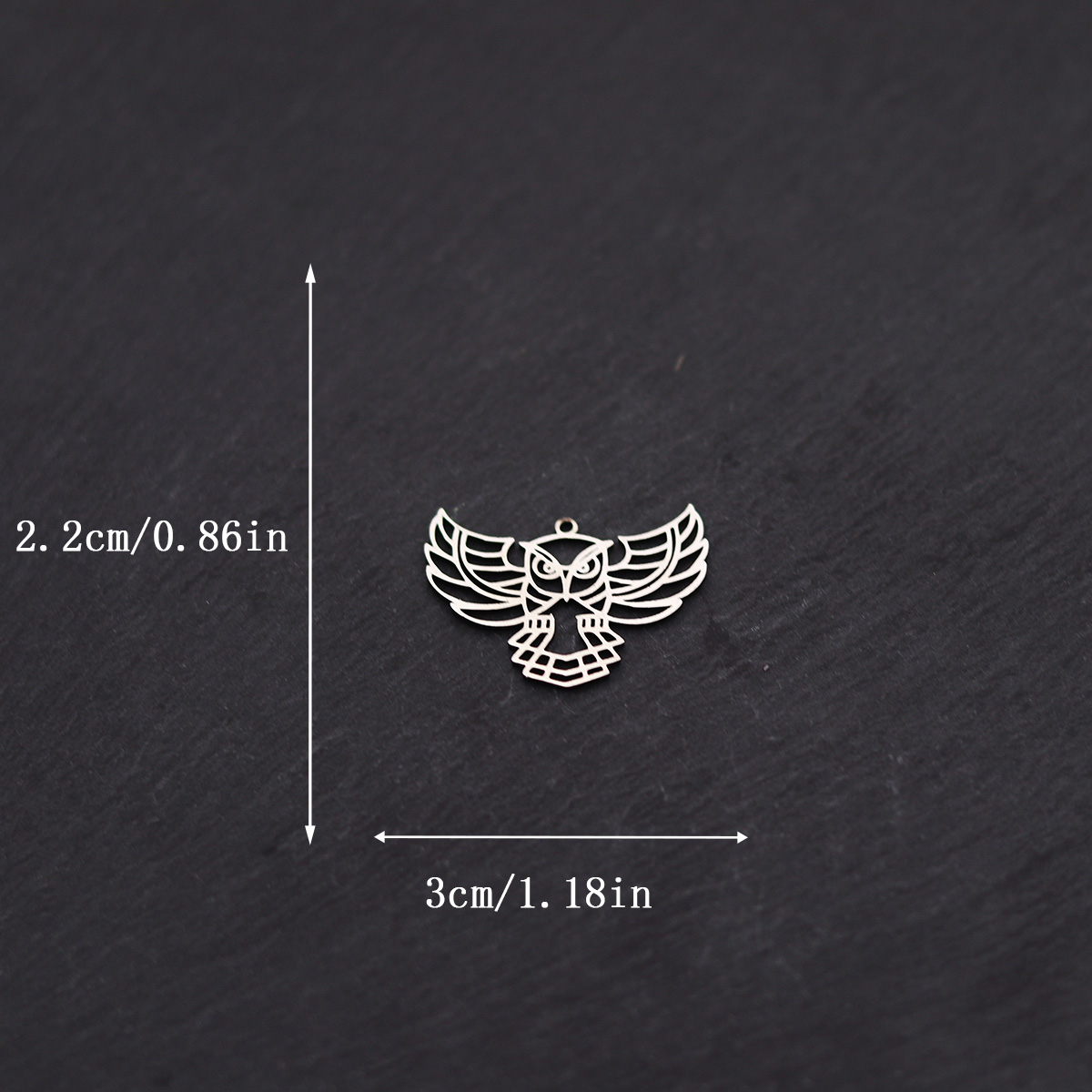3pcs Owl Stainless Steel Charm - Fly Line ulasan dan harga