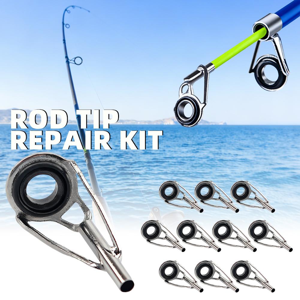 10PCS Metal Fishing Top Rod Gu - Fishing Line Winder ulasan dan harga