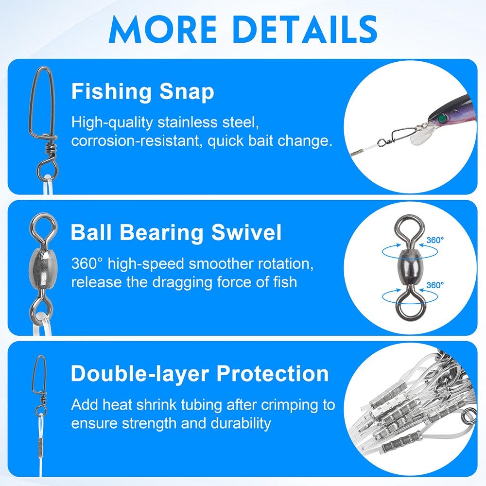 10Pcs Fluorocaron Fishing Lead - Fluorocarbon Line ulasan dan harga