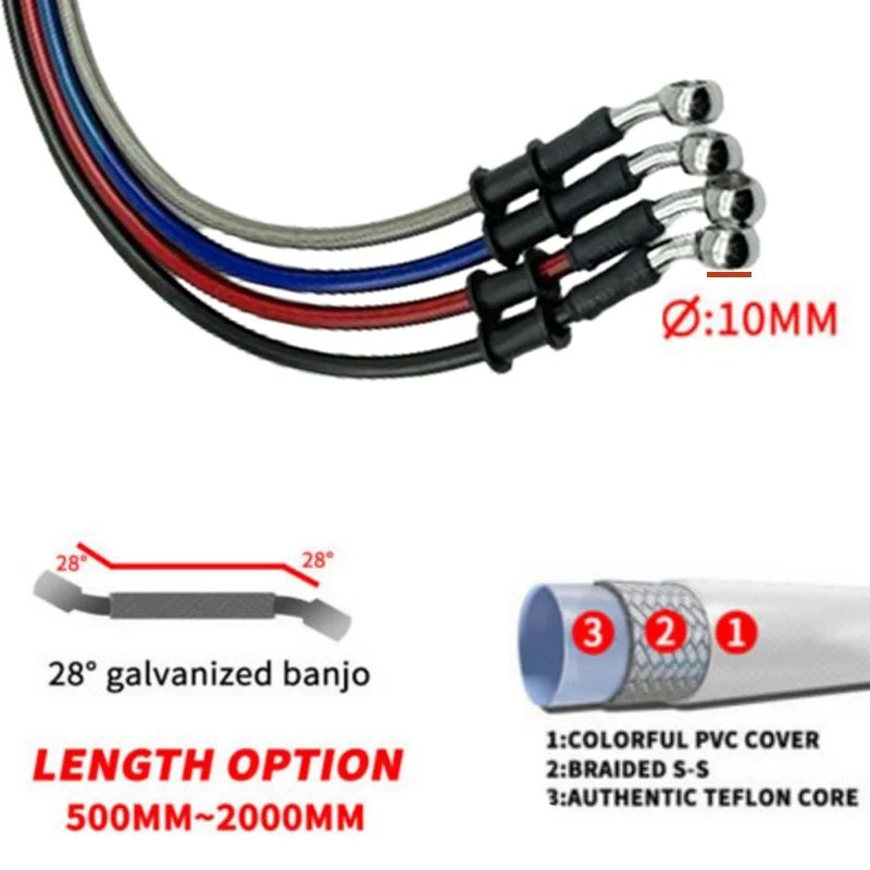 2X 30cm-220cm 28° Motorcycle H - Braided Line ulasan dan harga