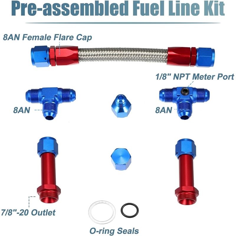 4150 Carburetor Fuel Line Kit  - Braided Line ulasan dan harga