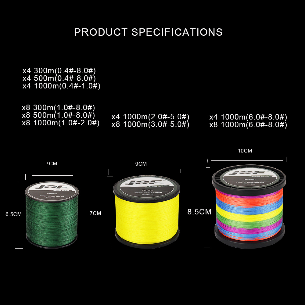 JOF 8 Strands Braided Fishing  - Ice Fishing Line ulasan dan harga